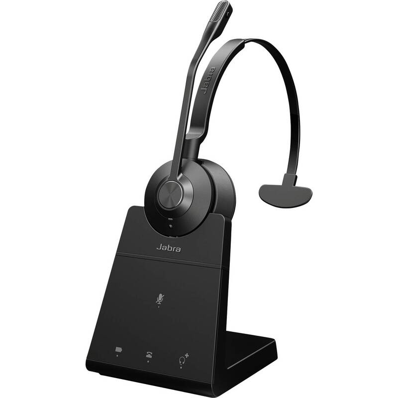 Jabra On Ear Headset Engage 45 SE Mono kabellos Schwarz 150m Reichweite 13h Akku - 5706991030754