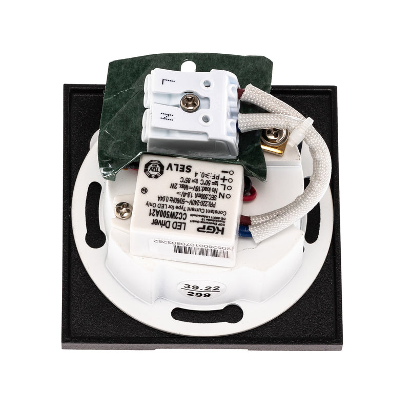 Brumberg Wandleuchte Wall Kit68 LED Einbauleuchte schwarz Aluminium 7,5x7,5cm - 4251433927068