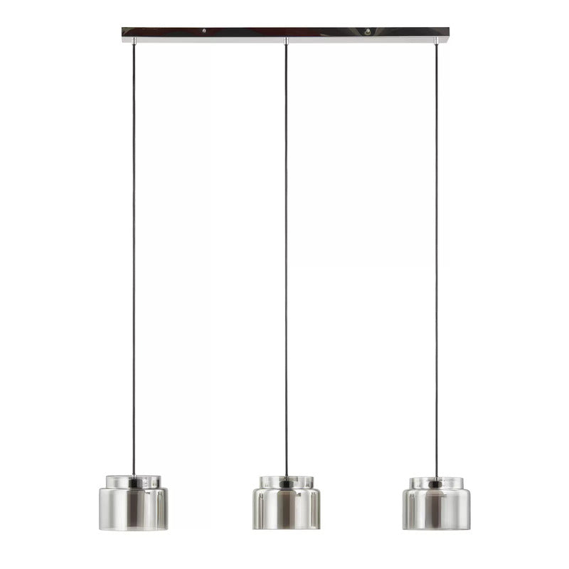 Lucande Diano Hängeleuchte Deckenlampe Pendelleuchte Lampe rauchgrau dreiflammig - 4251911767384
