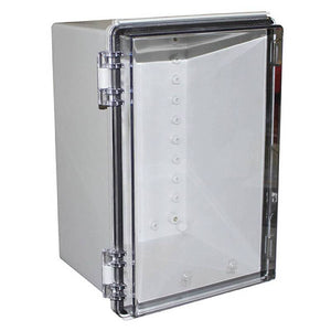 2x B-Ware CamdenBoss Universal Schaltschrank Gehäuse Kunststoff grau Klappdeckel 22 STÜCK