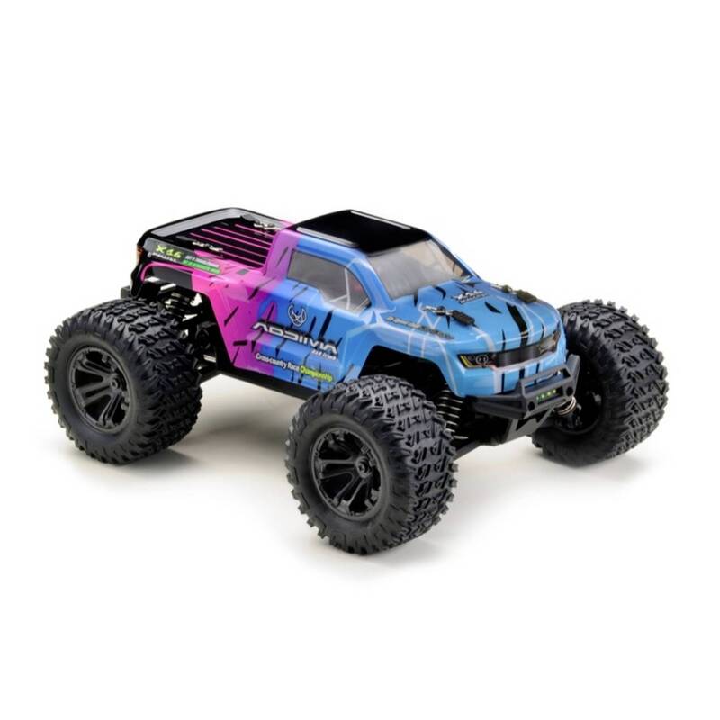 Absima Mini AMT Monster Truck 1:16 pink blau RTR 4WD Akku Lader 36 km/h - 4250650957704
