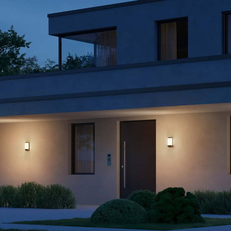 STEINEL Außenwandleuchte Wandlampe LED anthrazit weiß mit Schalter Bluetooth - 4007841068714