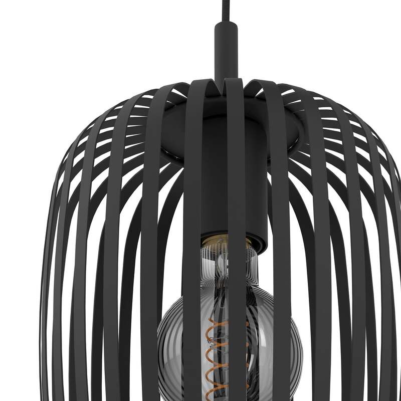 Hängeleuchte Romazzina Ø 46 cm schwarz 3-flg Stahl dimmbar von Eglo - 9008606258567