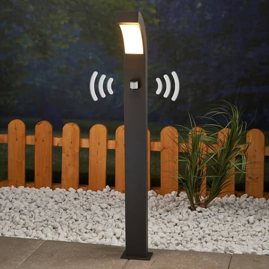 Lucande Wegeleuchte Gartenleuchte Lennik LED Pollerleuchte anthrazit 100cm IP54 - 6291105708968