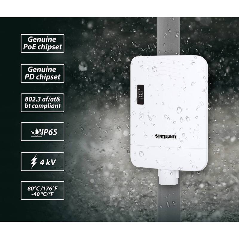 Intellinet Netzwerk Switch PoE IEEE 802.3bt 10/100/1000 MBit/s robust 5 Ports - 0766623509220