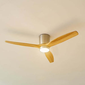 B-Ware Lucande LED-Deckenventilator Faipari 132cm nickel leise mit Fernbedienung