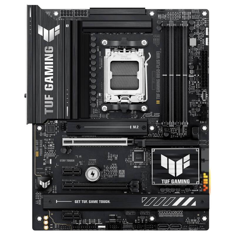 Asus Mainboard Motherboard TUF B850 PLUS AMD AM5 ATX Schwarz DDR5 WLAN PC - 4711387781609