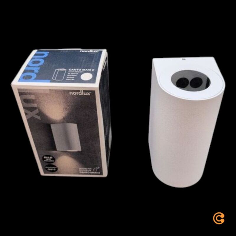 Nordlux Außenwandleuchte Canto Maxi 2 LED Wandlampe Gartenleuchte weiß IP44 - 5701581483484