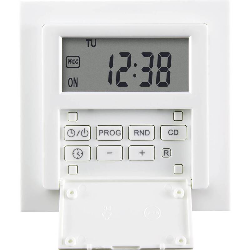 Sygonix Unterputz-Timer digital Wochenprogramm 1800W Countdown-Funktion Lampe - 4064161043487