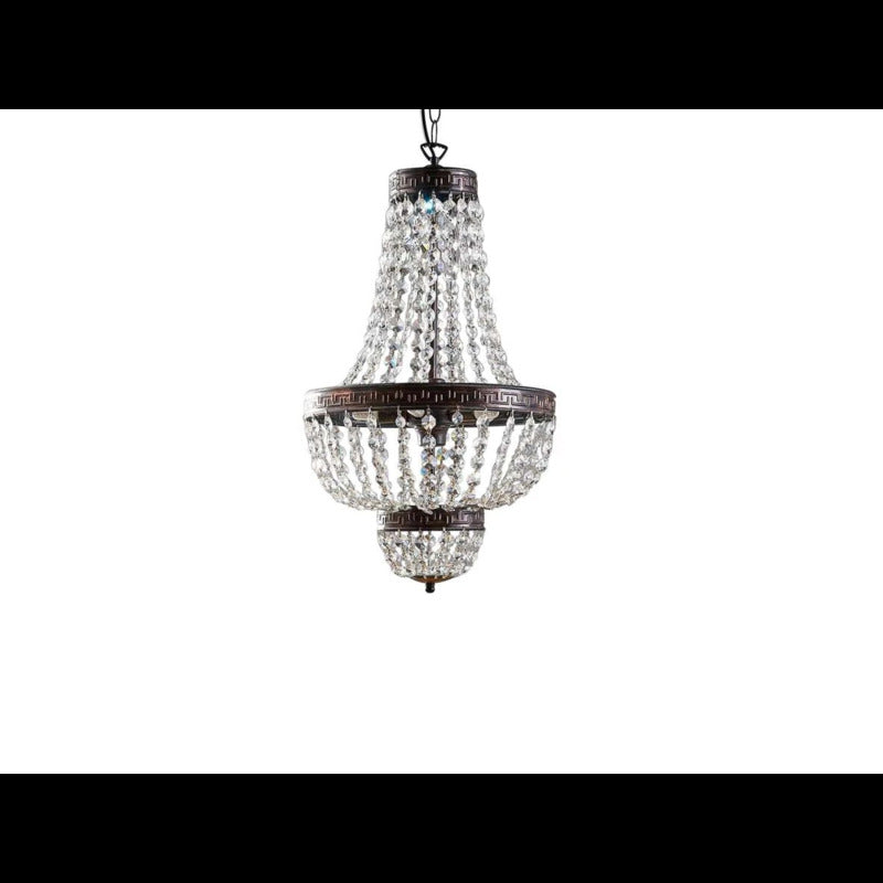 Lindby Hängeleuchte Jorve Kronleuchter Pendelleuchte Leuchte Kristall Ø35cm G9 - 4251096529746