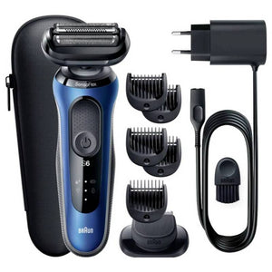 B-Ware Braun Folienrasierer Series 6 61-B1500s Nass-Trocken Akku Trimmer Blau