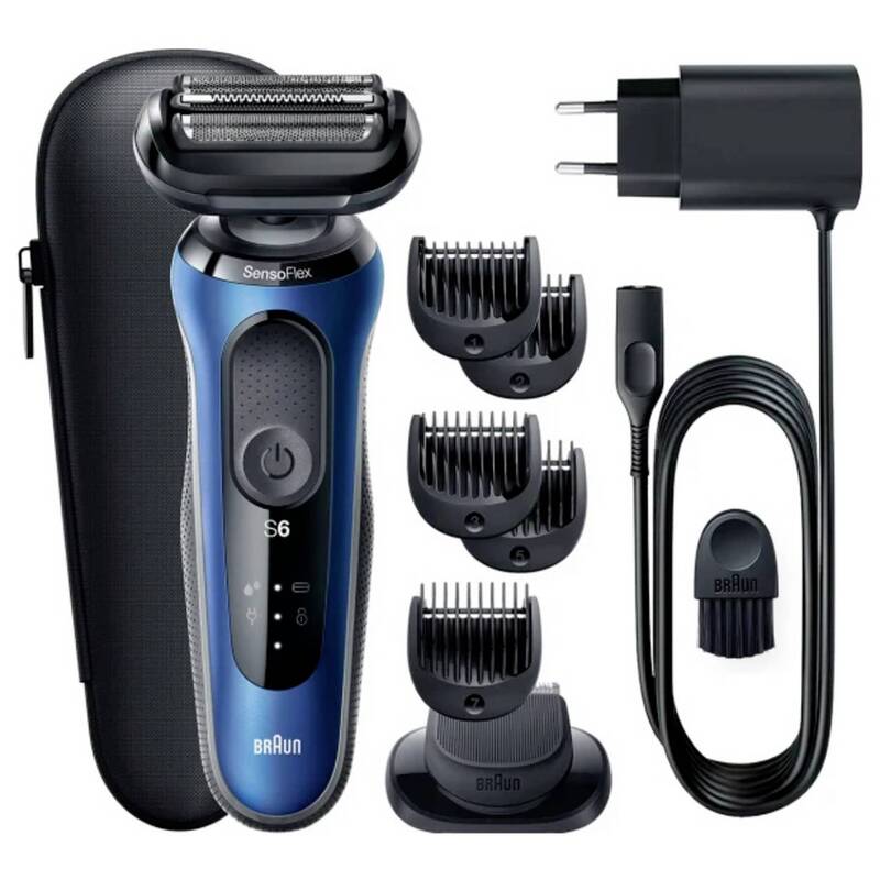 Braun Folienrasierer Series 6 61-B1500s Nass-Trocken Akku Trimmer Blau - 4210201433026