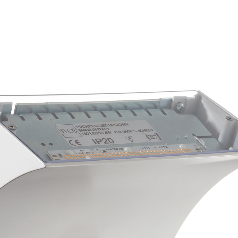 FLOS Pochette Wandleuchte Designer Philippe Starck LED Lampe Aluminium weiß - 8059607024249