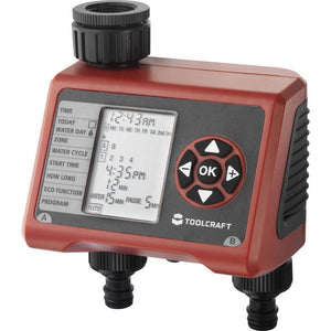 B-Ware Toolcraft Bewässerungssteuerung Easy Duo Gartenbewässerung digital IPX5 1-240min