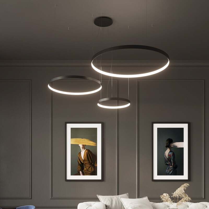 RIO 110 Pendelleuchte Hängeleuchte LED Deckenlampe schwarz Universalweiß Licht - 5903282711617