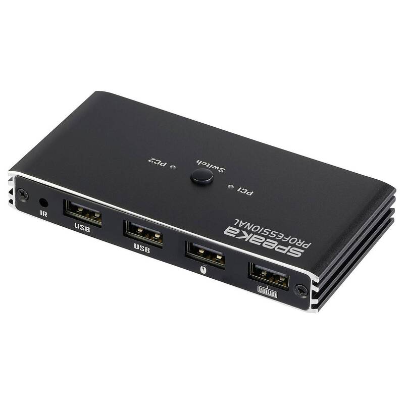 SpeaKa Professional HDMI KVM Umschalter Switch Rechner PC Konsole Schwarz USB - 4064161481395