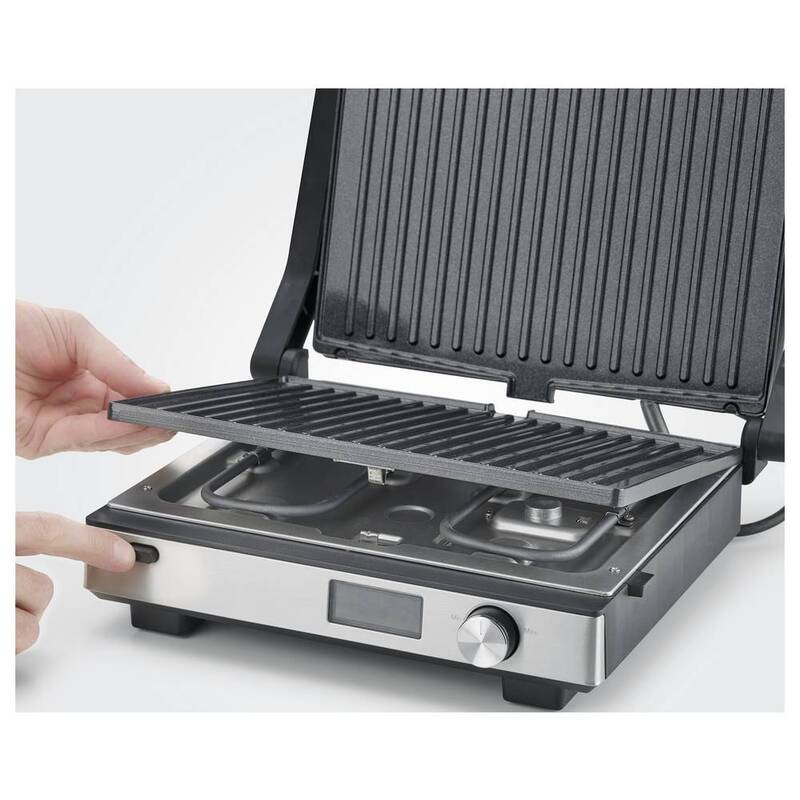 SEVERIN Kontaktgrill KG 2380 SEVINI Grillgerät Grillen Küche Balkon Silber 2000W - 4008146046766
