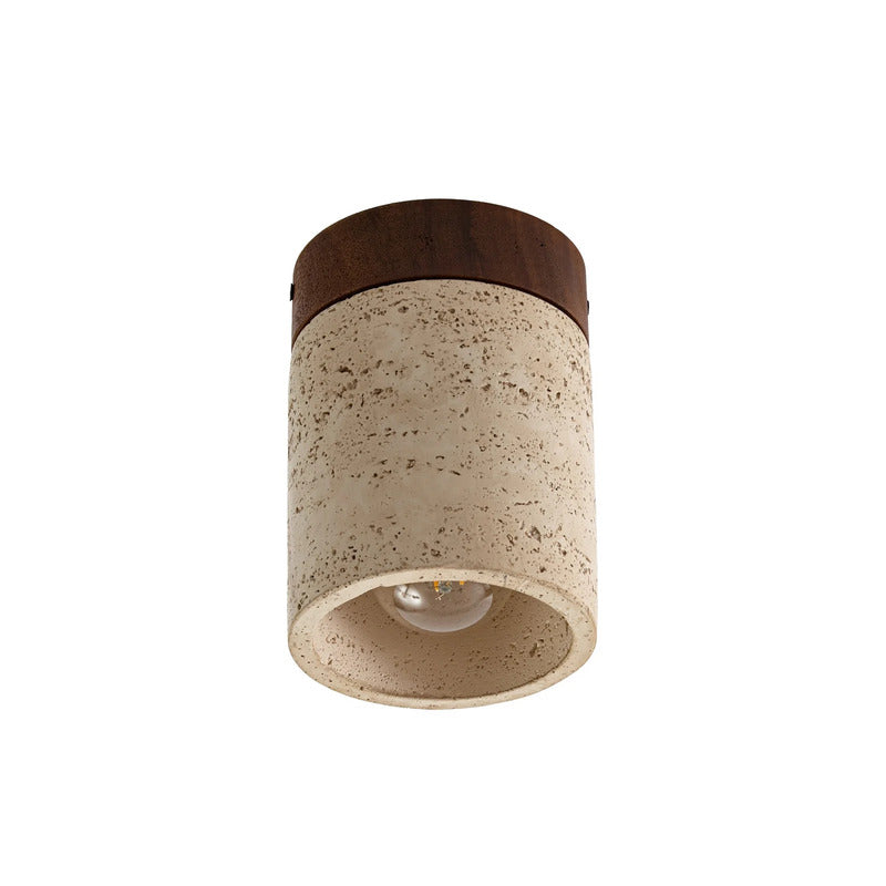 Lucande Deckenleuchte Carlotta LED Lampe dimmbar Beton beige Ø12cm 16,5cm - 0000010051060