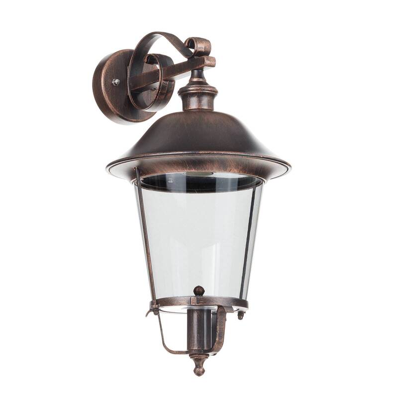 Orion Außenwandleuchte Mariella Wandleuchte Wandleuchte Lampe E27 schwarz kupfer - 9003090222858