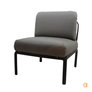 B-Ware Nardi Komodo Modulsofa Sofa Couch Modulcouch Sitzmodul Mittelelement anthrazit