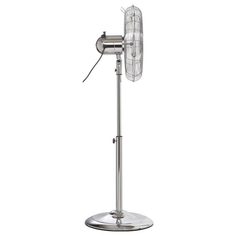 Sygonix Standventilator Ventilator höhenverstellbar schwenkbar 50W 445mm chrom - 4064161489353