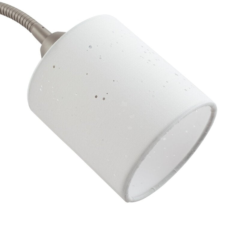 Lindby Stehleuchte Standlampe Leselampe weiß Textil 170cm Leselicht Lampe S764 - 4251911798470