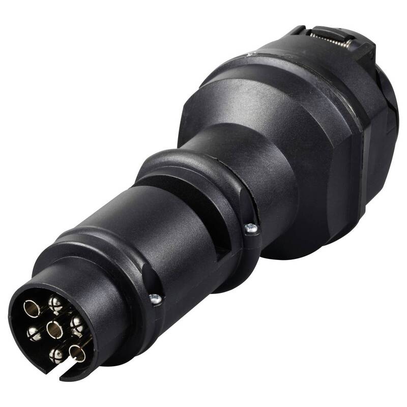 Voltcraft Spannungsreduzierer Adapter 7polig 24V auf 12V für Anhängerbetrieb - 4064161338453