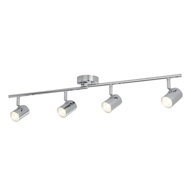 Searchlight Deckenstrahler Deckenspot LED Rollo Chrom 4-flammig beweglich 3000 K - 5053423092720