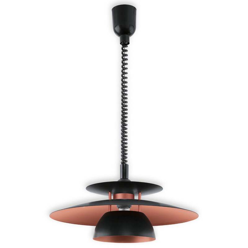 Eglo Hängeleuchte Brenda LED Pendelleuchte dimmbar schwarz kupfer 110cm Höhe - 9002759316662