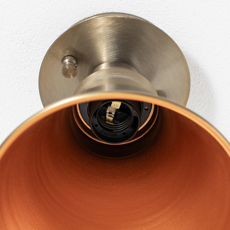 Deckenleuchte Berceste N-679 LED Kupfer antik Dimmbar Metall Ø20cm 24cm hoch - 8681875572667