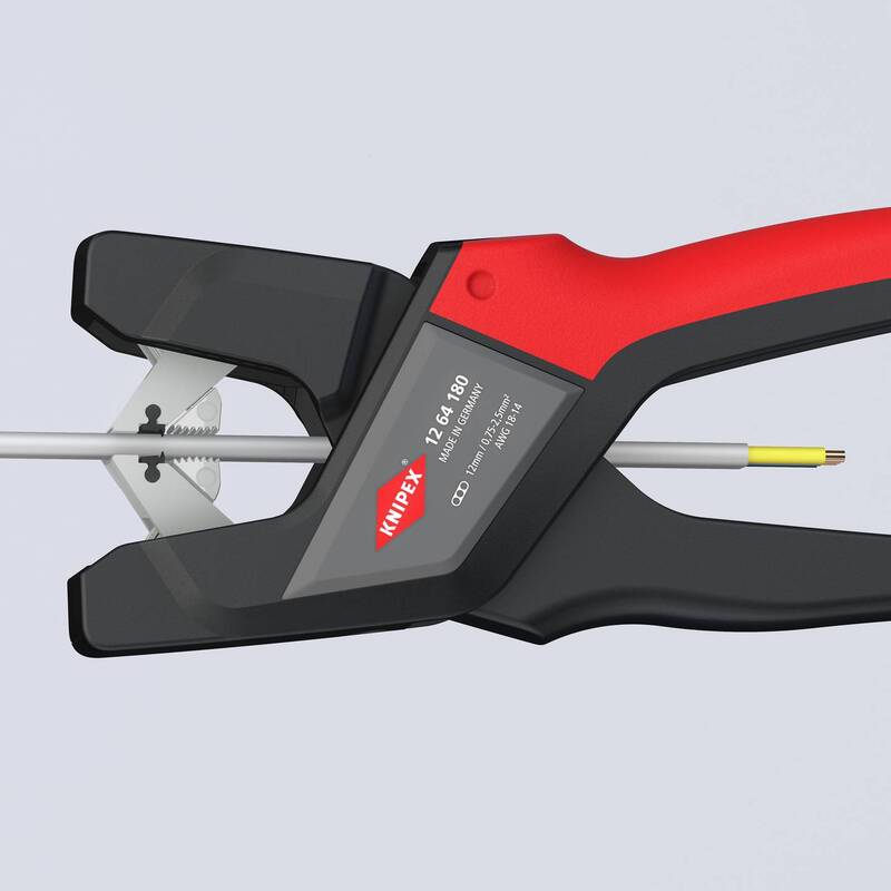 Knipex Abisolierzange für Flachkabel Zange mit PVC-Isolation 0.75 bis 2.5 mm² - 4003773073284