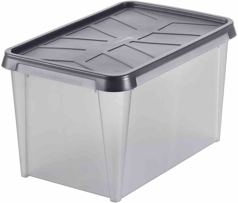 SmartStore Dry 45 Aufbewahrungsbox 60x40x35cm Box wasserdicht 50 l grau - 7332462040106