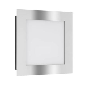 B-Ware LCD Außenwandleuchte Aussenlampe LED Bewegungsmelder Edelstahl gebürstet weiß sc
