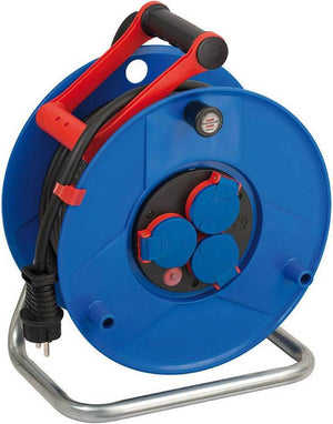 B-Ware Brennenstuhl Kabeltrommel Stomversorgung Schuko Garant Kabel IP44 25m schwarz