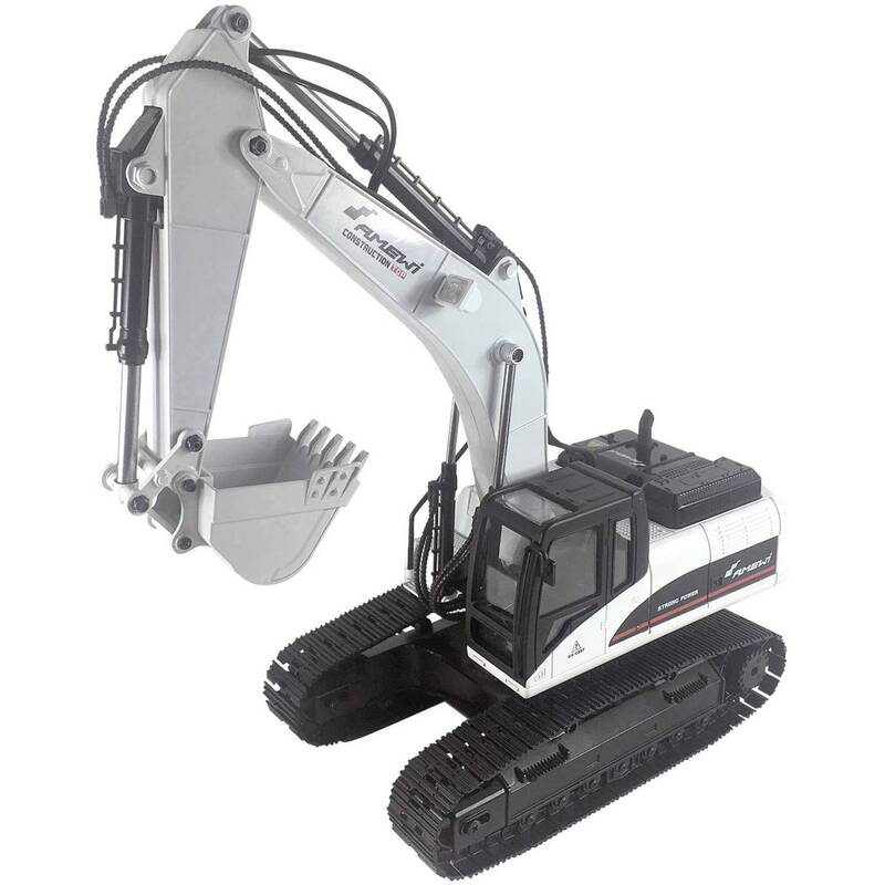 Amewi RC Funktionsmodell Bagger Vollmetall 1:14 Elektro Modellbau inkl. Akku - 4260631422473