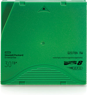 B-Ware Hewlett Packard HPE LTO-8 Ultrium Bandkassette 30TB RW-Datenkassette 960m grün
