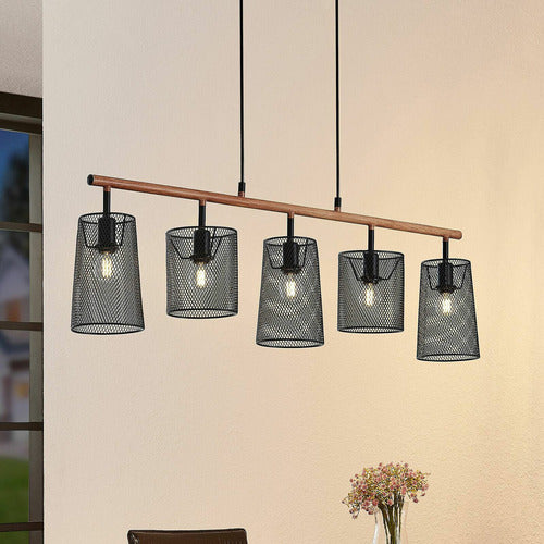Lindby Bitana Hängeleuchte Deckenlampe Pendelleuchte Küchenlampe E14 fünfflam912 - 4251096592511