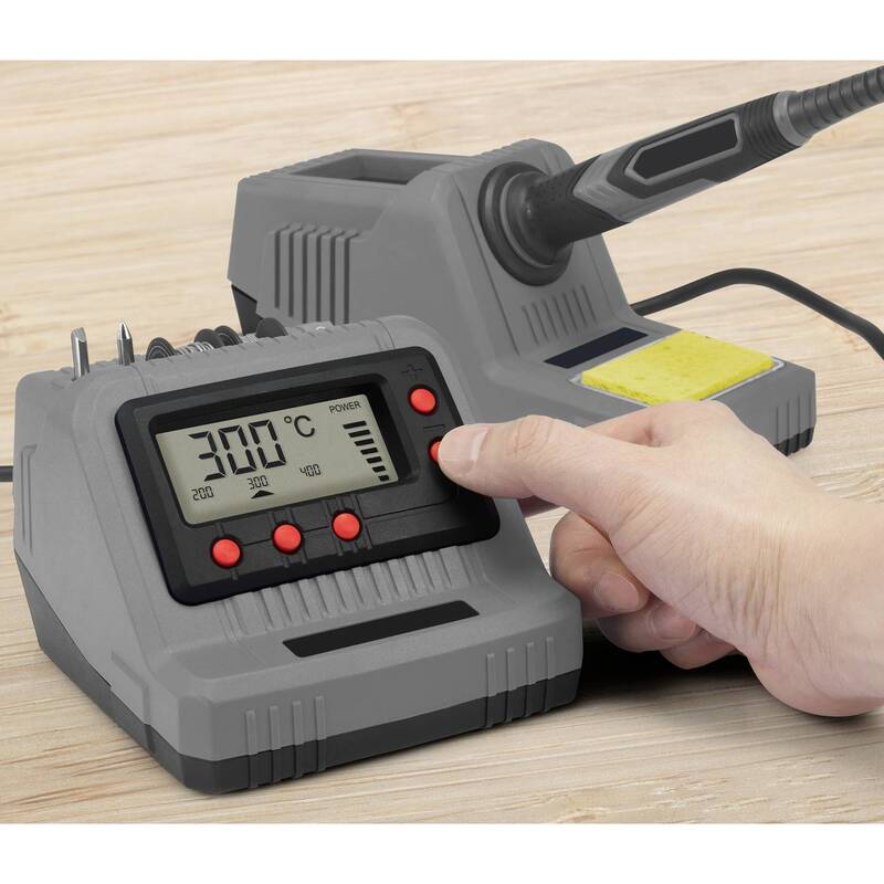 Conrad Electronic SE Lötstation Lötgerät 60W digital 200-450°C inkl. Lötzinn - 2050007675051