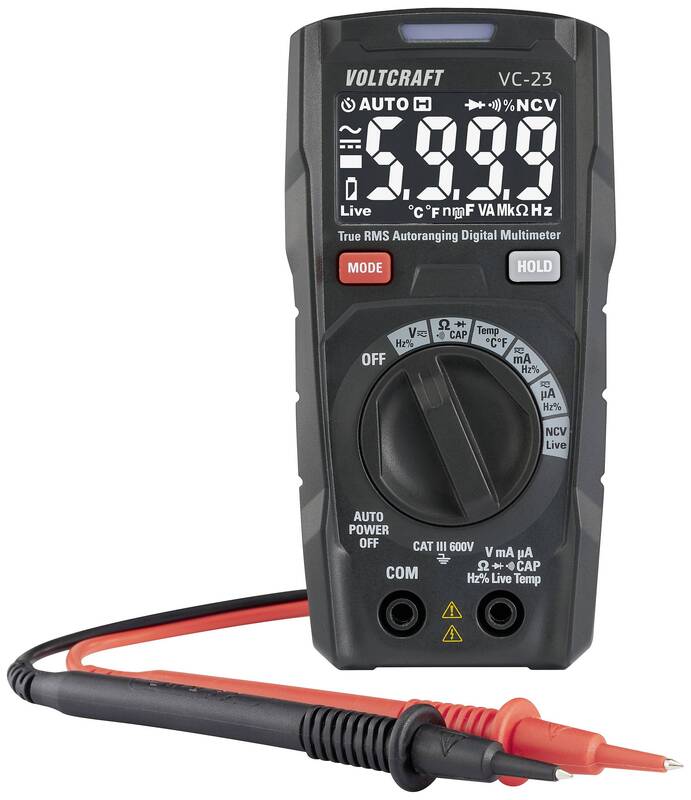 VOLTCRAFT VC-23 Digitales Hand-Multimeter Strommesser Spannungsmesser Messgerät - 4064161317618