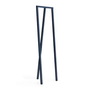 B-Ware HAY Garderobe Kleiderständer Loop Stand Stahl dunkelblau klein montiert 150x45cm