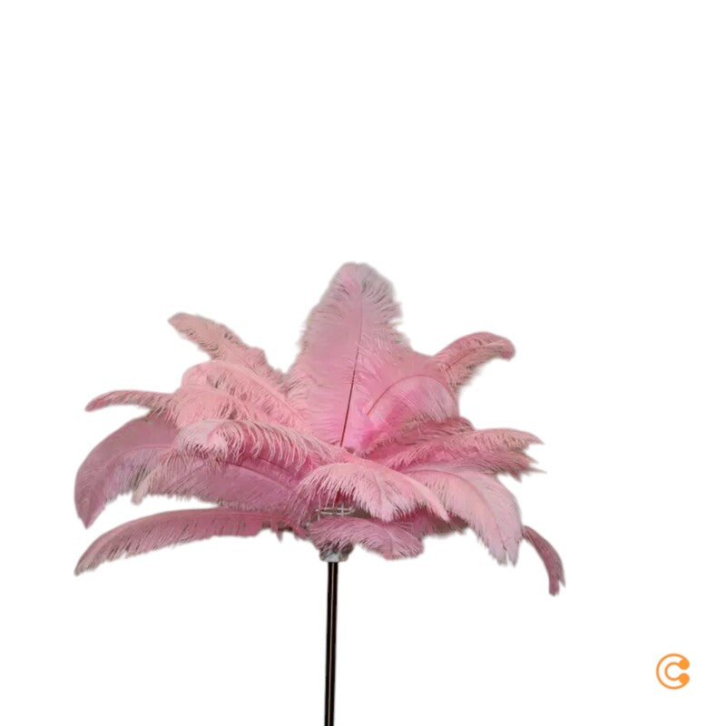 KARE Feather Palm Stehleuchte Stehlampe Standleuchte Leuchte E27 mit Federn p801 - 4025621537489
