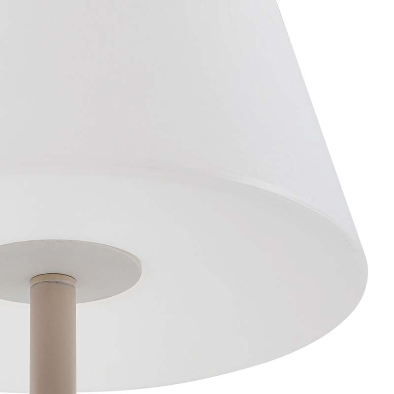 Lucande Terrassenleuchte Jaimy LED Gartenlampe Außenleuchte beige 152,5cm - 4251911798838