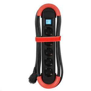 B-Ware BACHMANN HOOK Steckdosenleiste 5x Schutzkontakt Kunststoff Schalter 5m 3 STÜCK