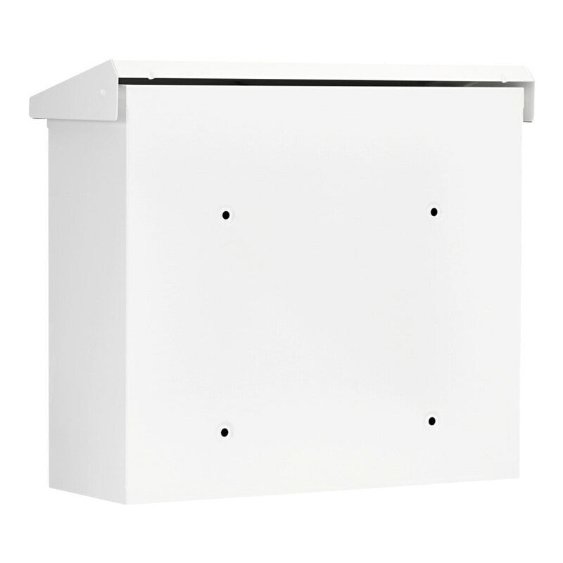 Burg-Wächter Briefkasten Comfort 913 W abschließbar mit Kipptüre weiß verzinkt - 4003482041208