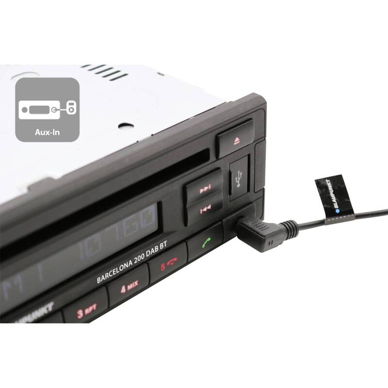 Blaupunkt Autoradio Barcelona 200 DAB BT Bluetooth Freisprecheinrichtung schwarz - 4260499852375