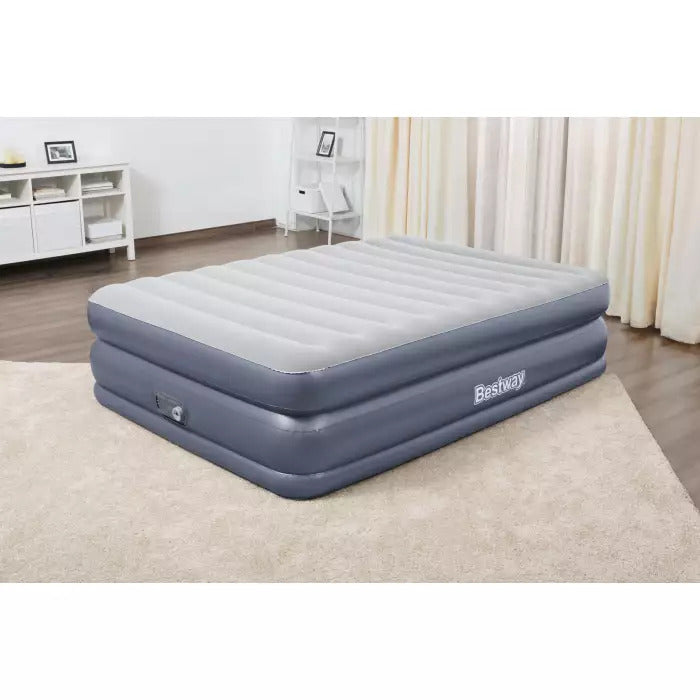 BESTWAY Luftmatratze Tritech Queen Gästebett 203x152x51cm mit Pumpe robust PVC - 6941607311899