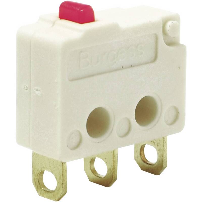Burgess Mikroschalter F4T7YCUL tastend 250V 5A IP40 1x Ein Handbetätigung 1 St. - 2050000382444