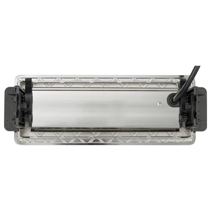 Brennenstuhl Tischsteckdose 3fach Silber Schwarz mit USB 2m Kabel 1396200113 - 4007123656660