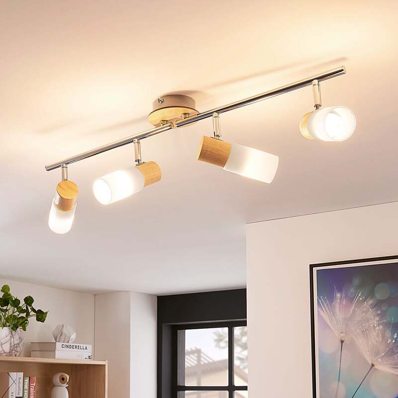 Lindby Deckenstrahler Deckenspot Christoph Holz Glas weiß Lampe Leuchte - 4251096546521
