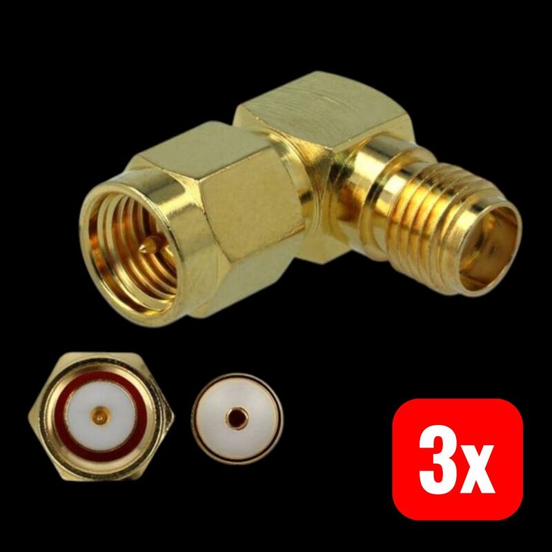 Delock SMA-Adapter SMA-Stecker auf SMA-Buchse 50 Ohm 3 GHz Messing vergoldet - 4043619899944